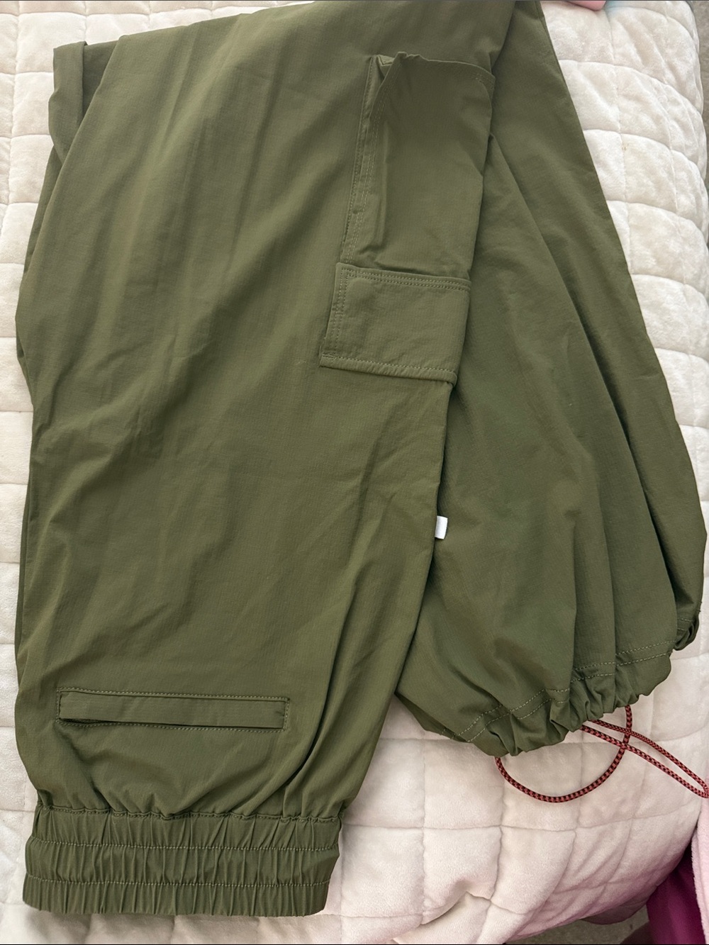 Fabletics Olive Green Cargo Jogger Pants